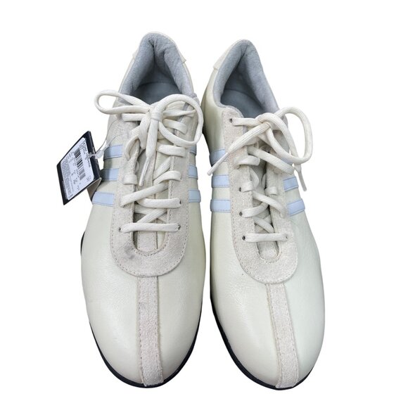 Adidas Driver Isabelle womans beige Leather golf sneakers Size 9 SKU 8791 - Picture 7 of 16